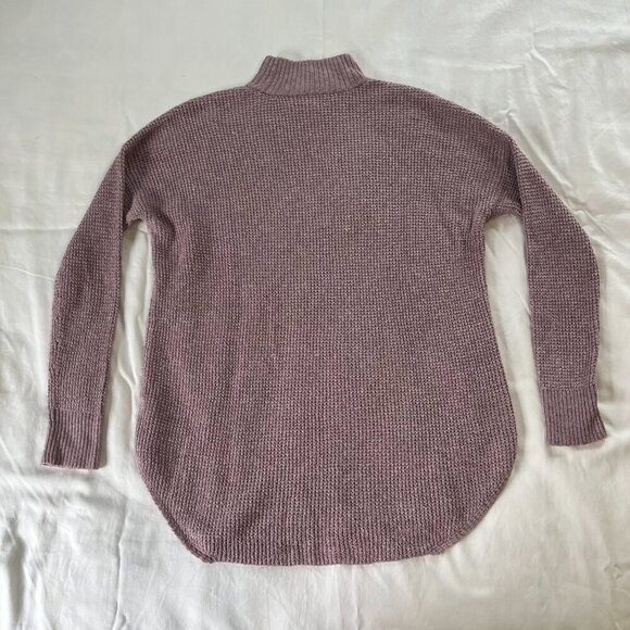 Aerie Light Purple Knit Mock Neck Long Sleeve Sweater | Size M - Picture 5 of 6